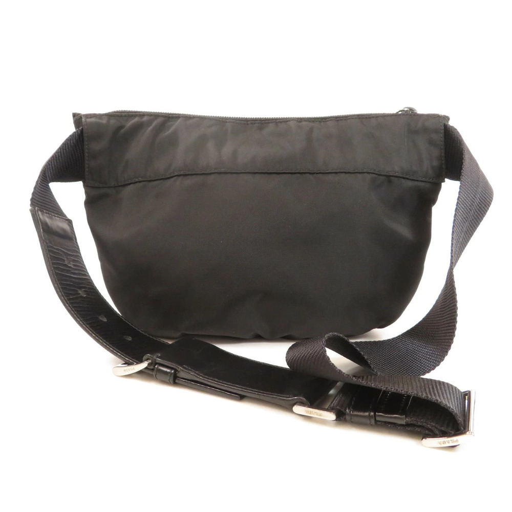 Prada plate bag waist Tessuto Body Hip Black Crossbody Black